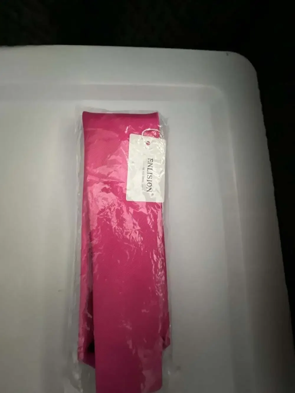 Enlision Men's Tie Fuchsia Pink Wedding Tie Brand new with tags